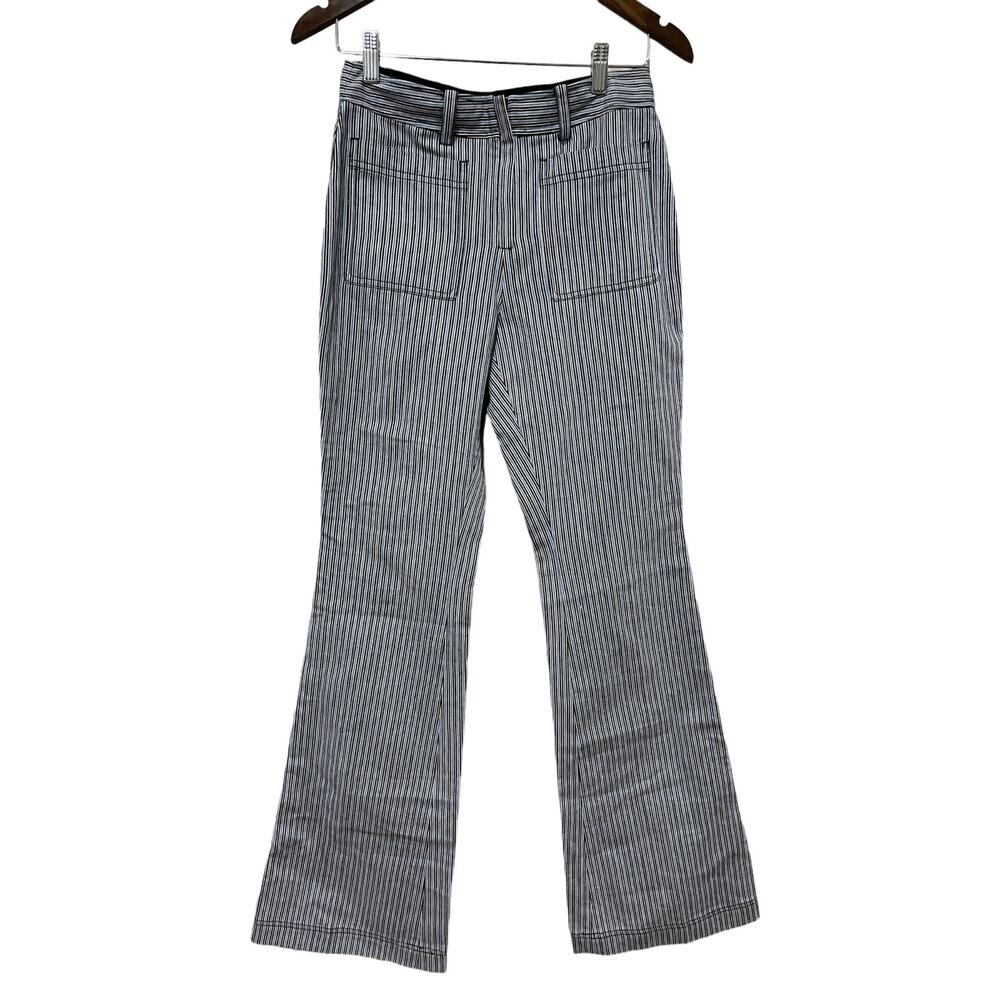 Derek Lam 10 Crosby‎ Striped Flared Pants Size 4